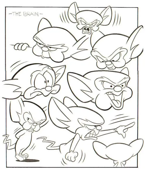 Láminas para Colorear - Coloring Pages: Pinky y Cerebro para ...