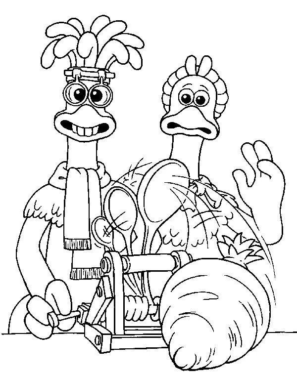 LAMINAS PARA COLOREAR - COLORING PAGES: Pollitos en Fuga ...