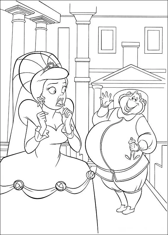 Láminas para Colorear - Coloring Pages: La Princesa y el Sapo para ...