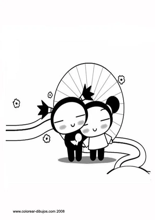 LAMINAS PARA COLOREAR - COLORING PAGES: Pucca para dibujar ...