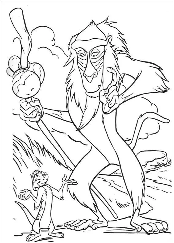 LAMINAS PARA COLOREAR - COLORING PAGES: El Rey Leon para dibujar y ...