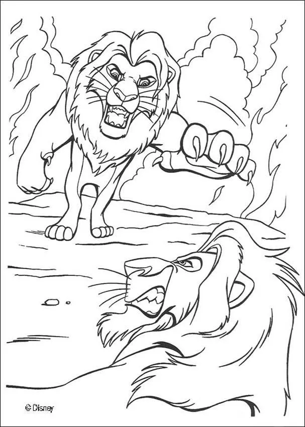 LAMINAS PARA COLOREAR - COLORING PAGES: El Rey Leon para dibujar y ...