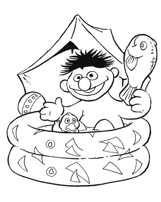 Láminas para Colorear - Coloring Pages: Sesame Street para dibujar ...