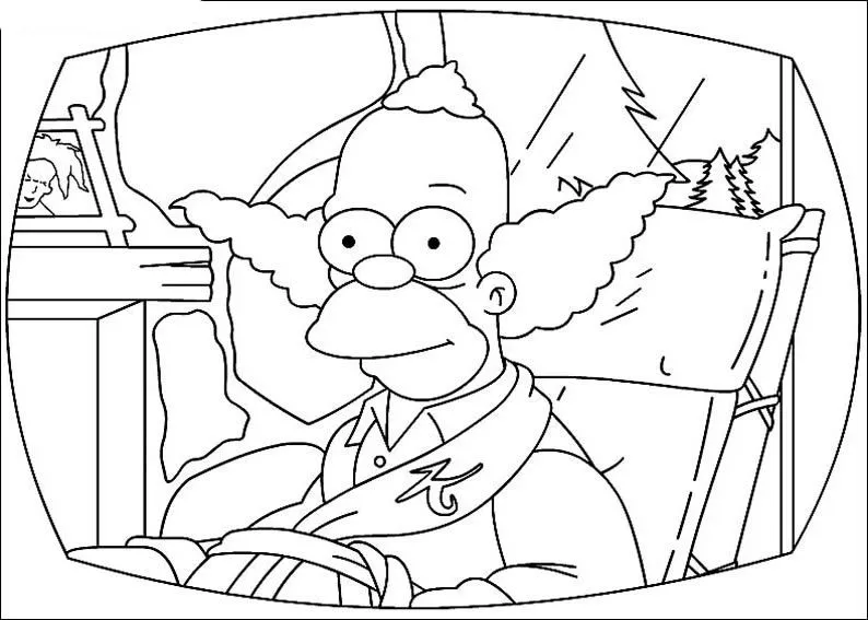 Láminas para Colorear - Coloring Pages: Los Simpsons para colorear