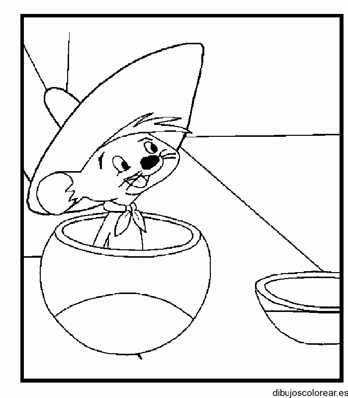 LAMINAS PARA COLOREAR - COLORING PAGES: Speedy Gonzales-el-ratón ...