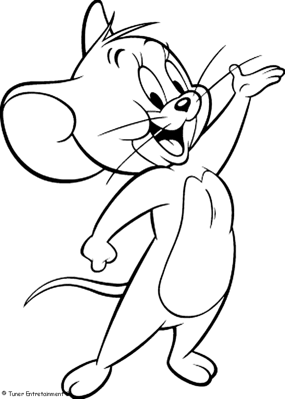 LAMINAS PARA COLOREAR - COLORING PAGES: Tom y Jerry Para para ...