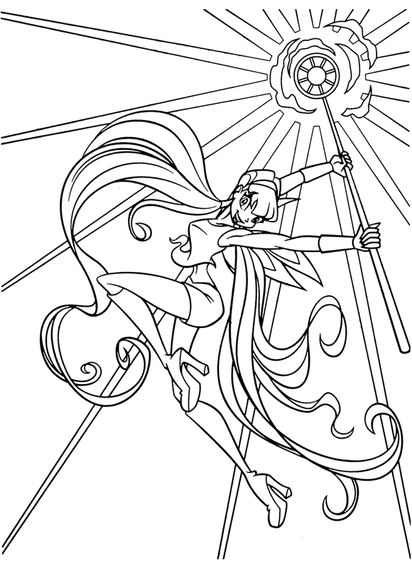 LAMINAS PARA COLOREAR - COLORING PAGES: Winks para dibujar y colorear