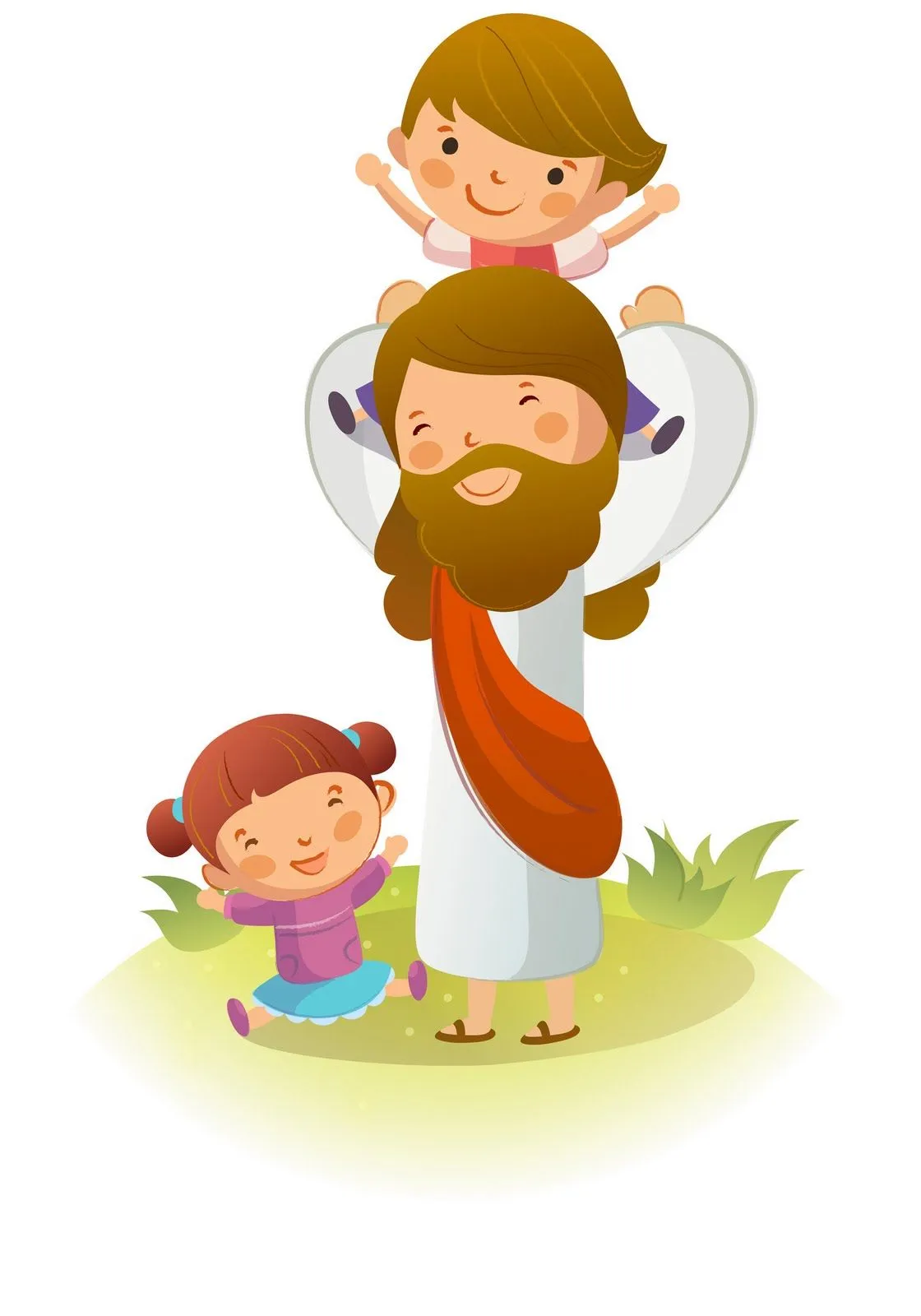 Láminas de Jesús con niños - Imagui