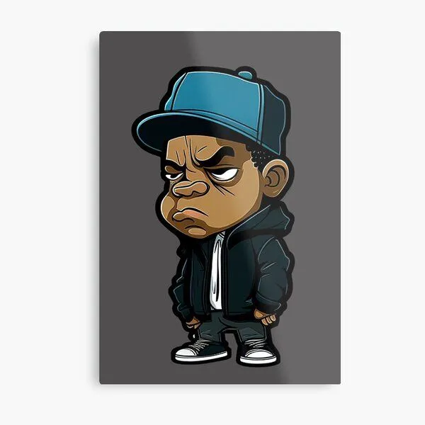 Láminas metálicas: De Animados De Rap | Redbubble