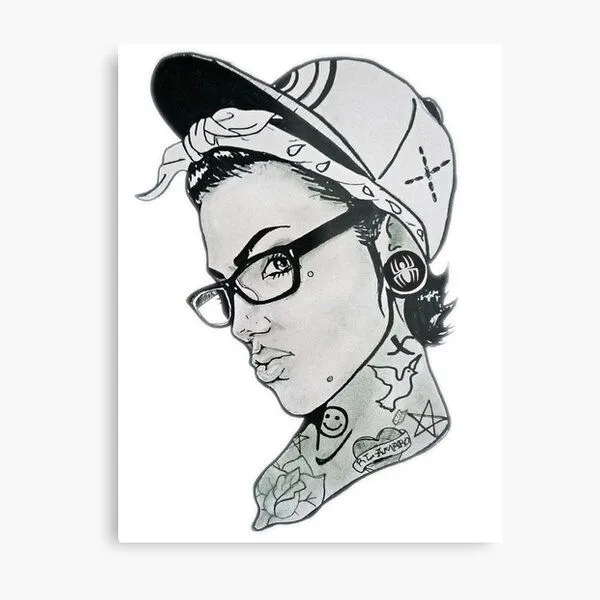 Láminas metálicas: Tatuaje Chola | Redbubble