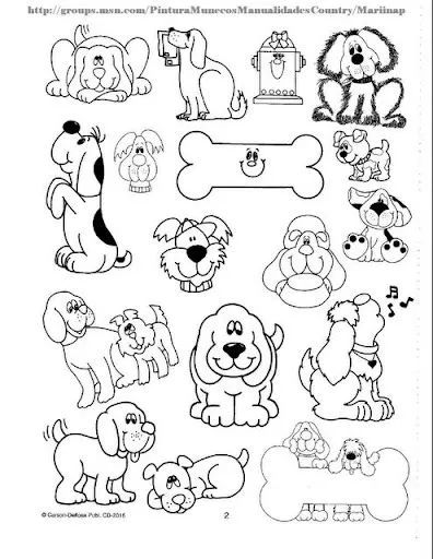 LAMINAS CON UN MONTON DE ANIMALES DOMESTICOS PARA PINTAR