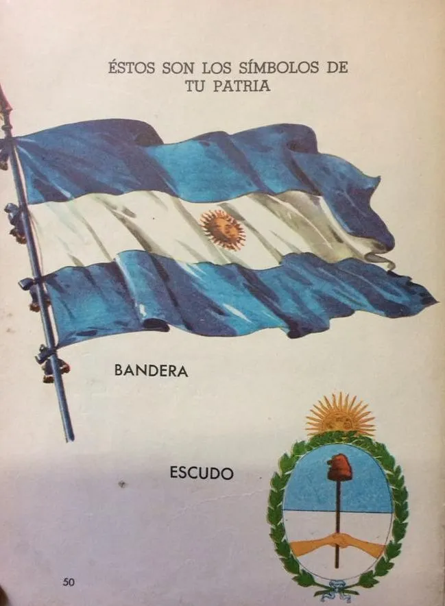 Láminas patrióticas, alusivas al 25 de mayo de 1810, publicadas en las  páginas, de distintos libros de lectura, de escuela primaria,  correspondientes a la décadas de 1940 y 1950. –