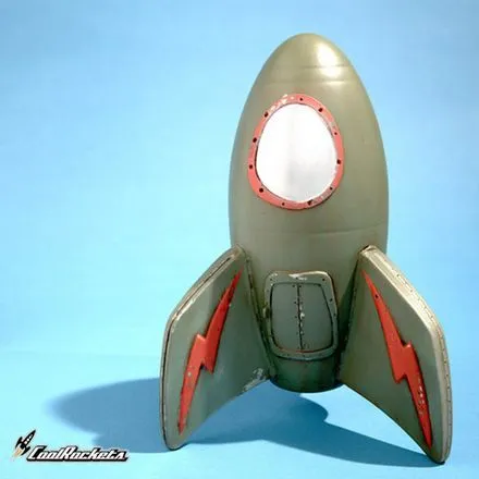 Lampara de Cohete Espacial Retro | inventosAbsurdos