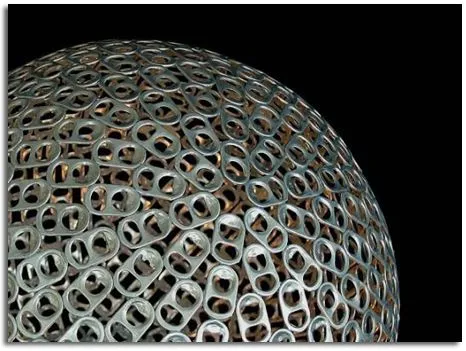 LÁMPARA HECHA CON ANILLAS DE LATAS DE BEBIDAS | OBJECTBIS -DISEÑO ...