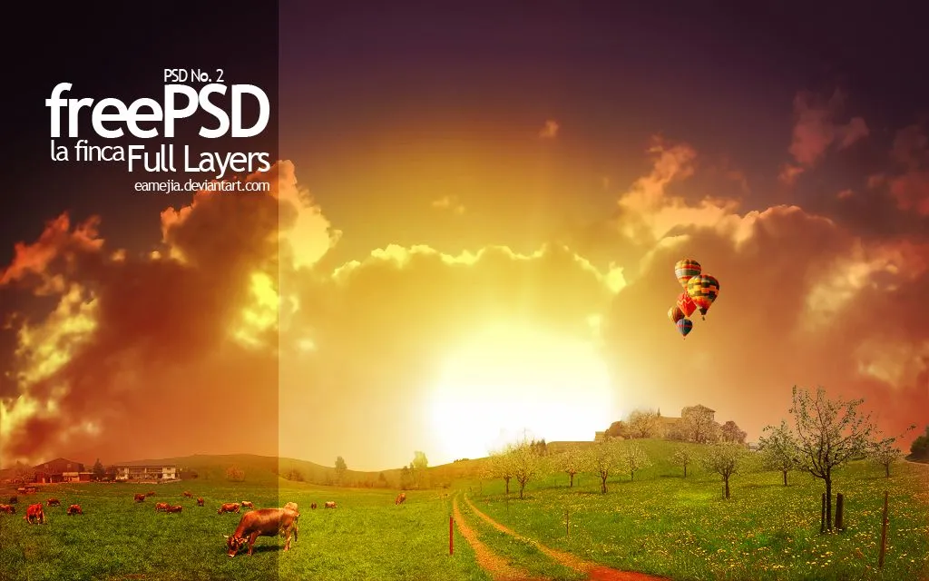 Landscapes o paisajes en PSD para Photoshop - Recursos Webblog