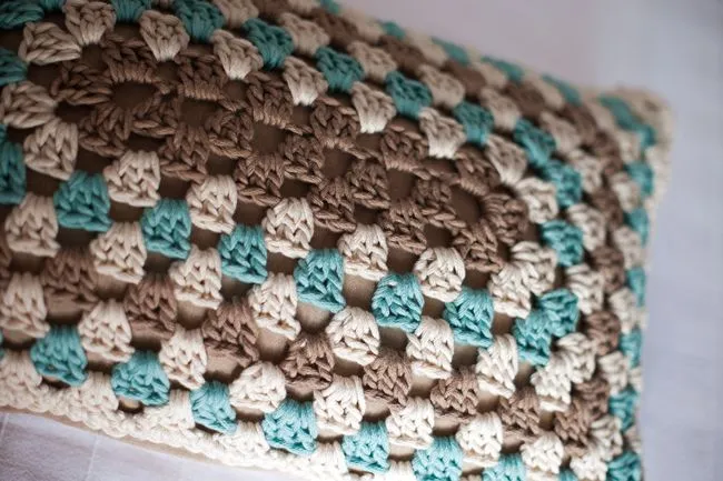 Lanukas: Patrón de cojín granny rectangular