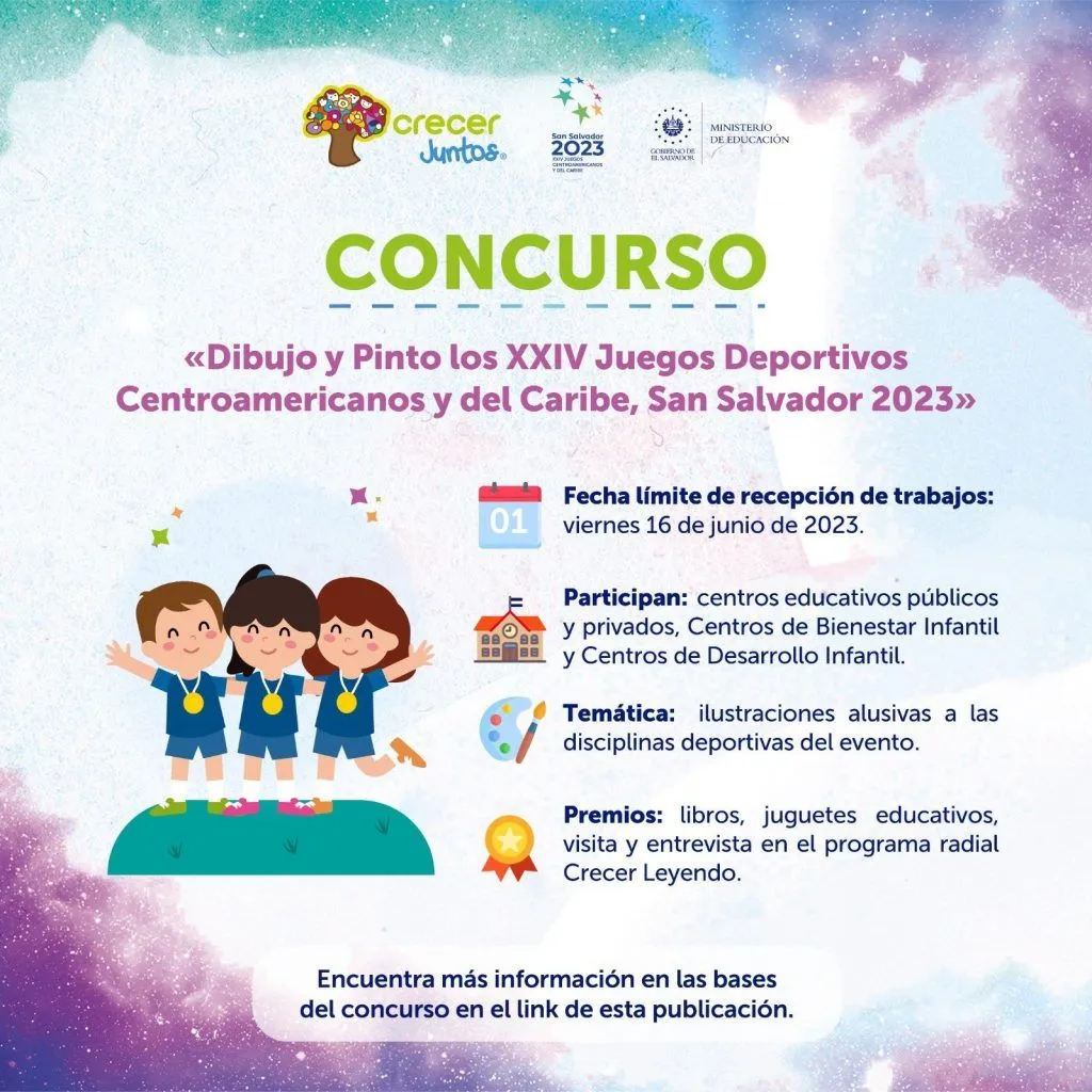 Lanzan concurso de dibujo y pintura por Juegos Deportivos 2023 - Diario El  Salvador