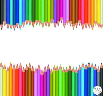 Lápices de colores en vector ~ WorldjamBlog