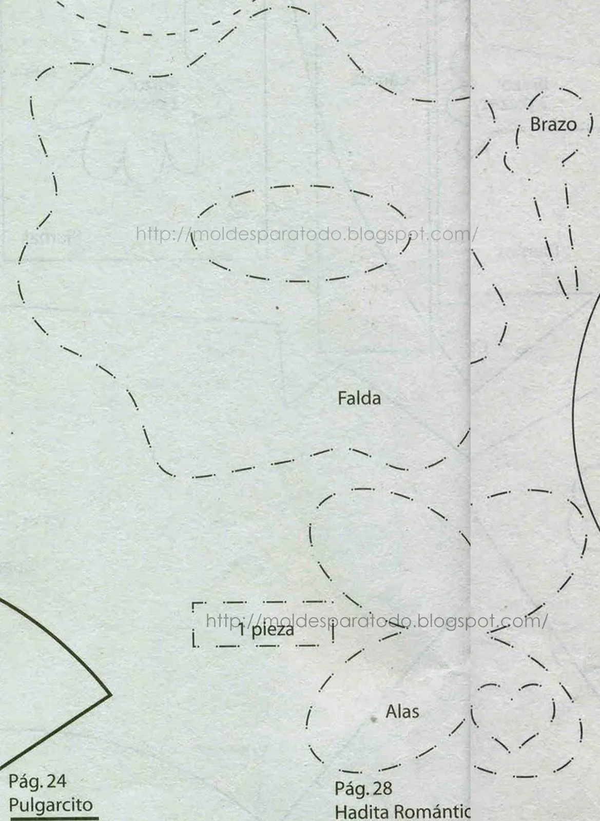 Moldes para Todo: - Lapifucha Hadita Romántica -