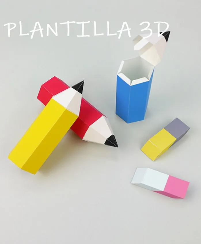 Lápiz 3D plantilla | Diario Educación