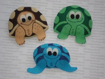 lastortugasdecati: Broches las tortugas de Cati