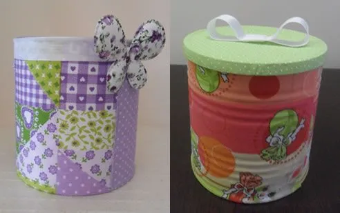 Latas de leche decoradas en foami - Imagui