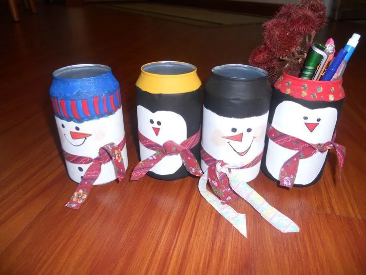 LATAS DE NAVIDAD. PINTADAS CON TEMPERAS. | MIS MANUALIDADES ...