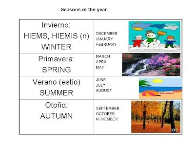LATIN LEÓN FELIPE: LAS ESTACIONES DEL AÑO