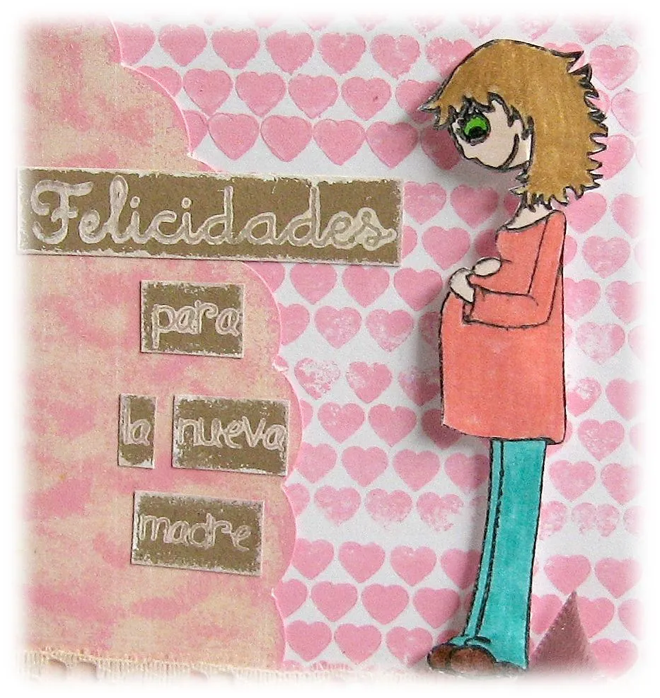 Latina Crafter - Sellos en Español: Para la Futura Mama con tutorial.