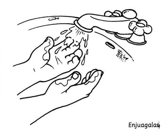 Imagenes de lavado de manos en dibujo - Imagui