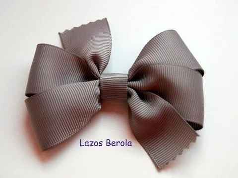 Lazo de pelo para niña liso color silver - Accessori - di ...