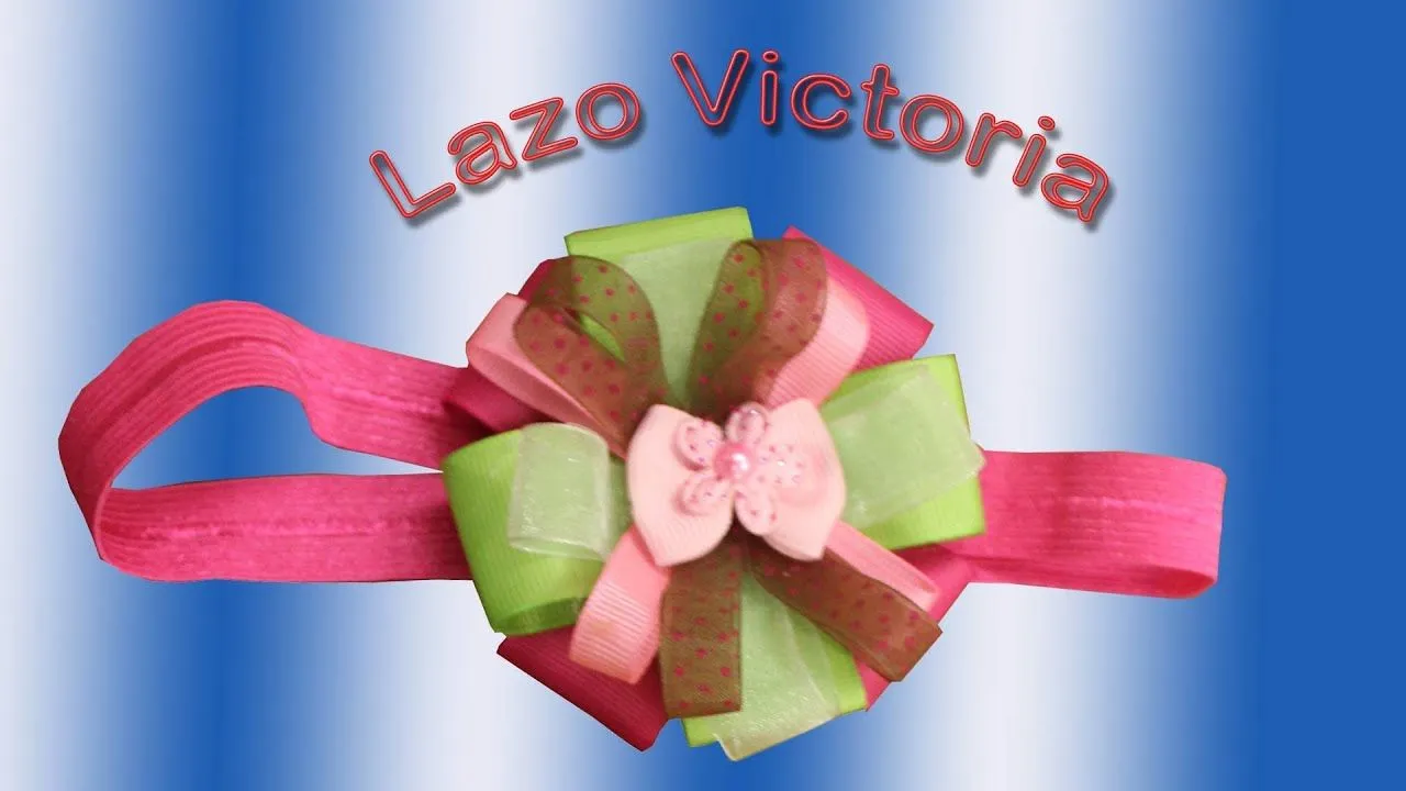 Como hacer lazos y cintillos: Lazo Victoria - YouTube