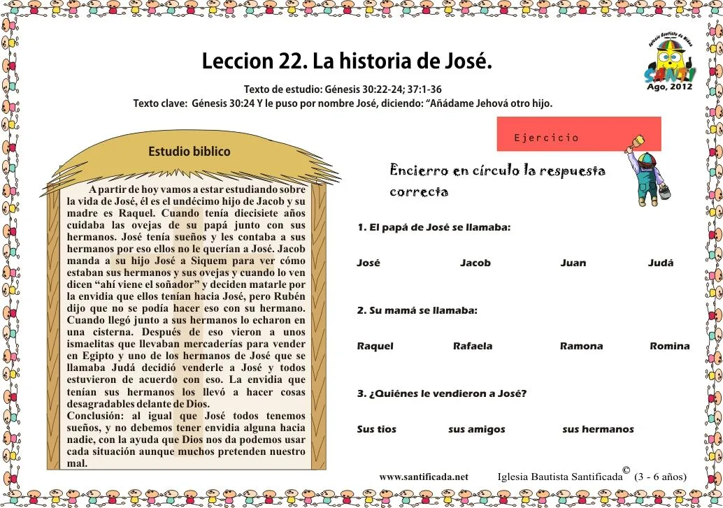 Lección 22. La historia de José | Iglesia de Niños