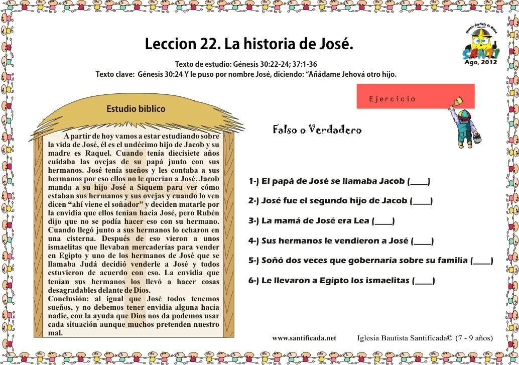 Lección 22. La historia de José | Iglesia de Niños