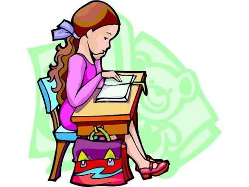 De una niña estudiando - Imagui