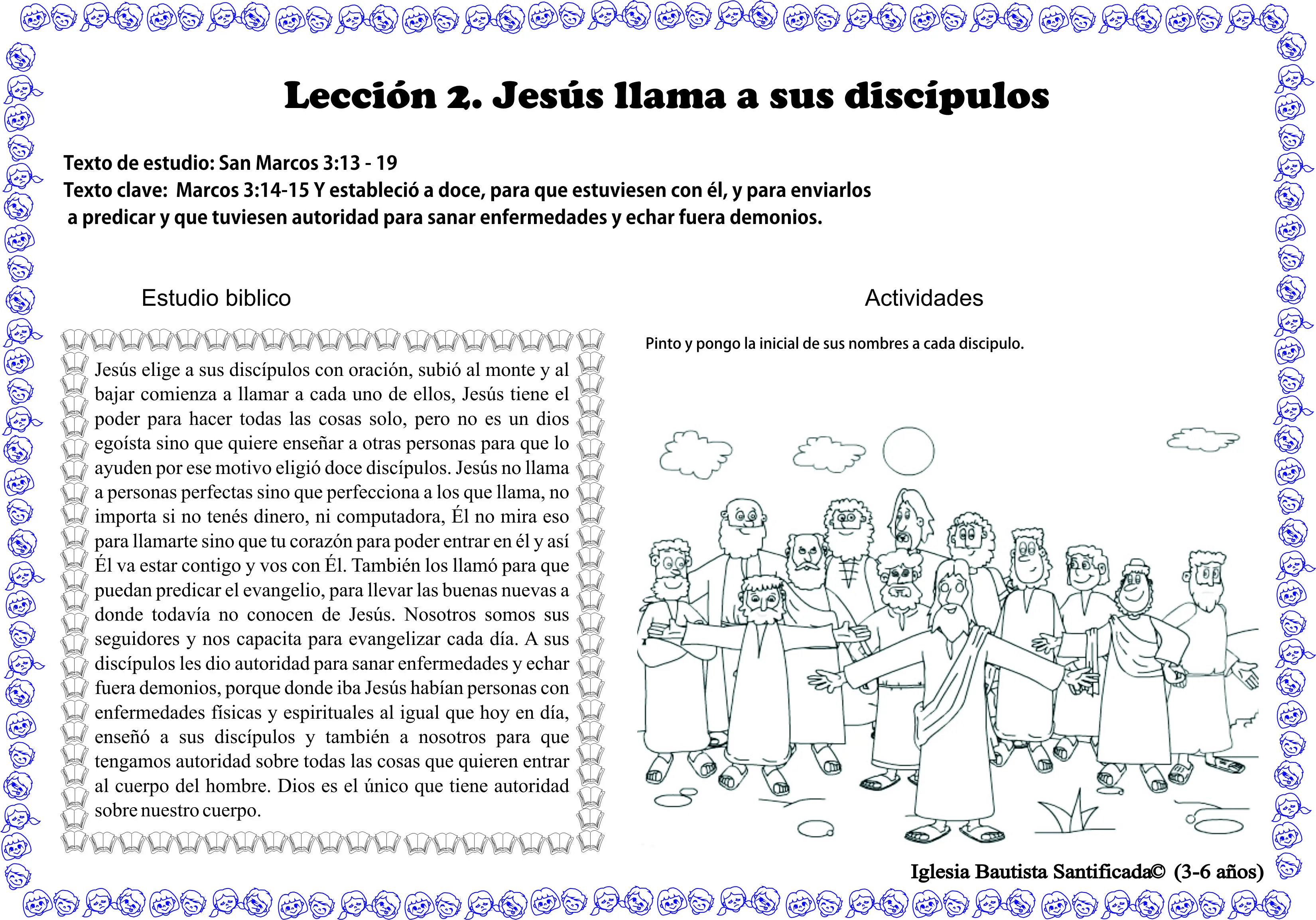 Lección 2. Jesús llama a sus discípulos | Iglesia de Niños