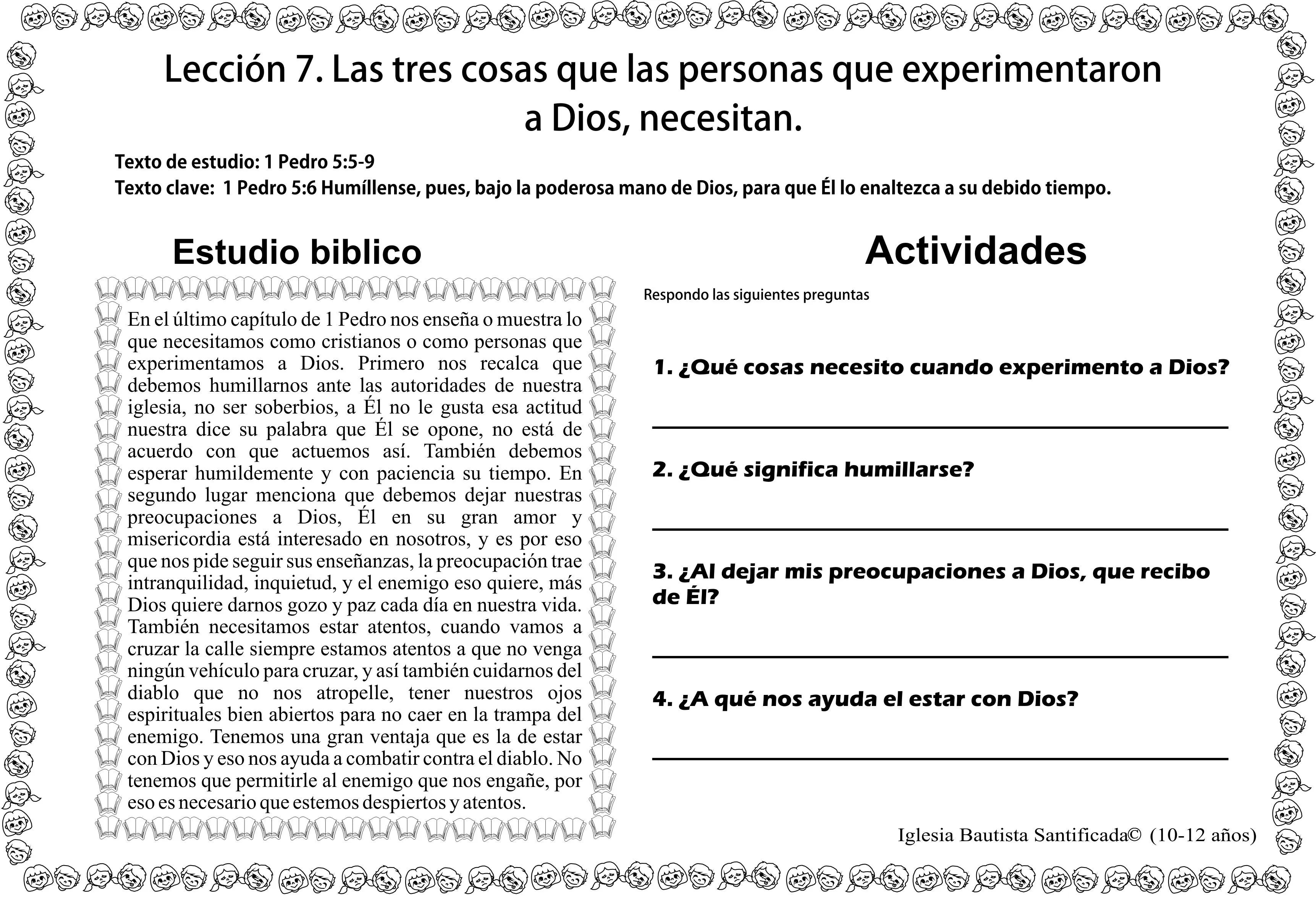 Lección 7. Las 3 cosas que las personas que experimentaron a Dios ...