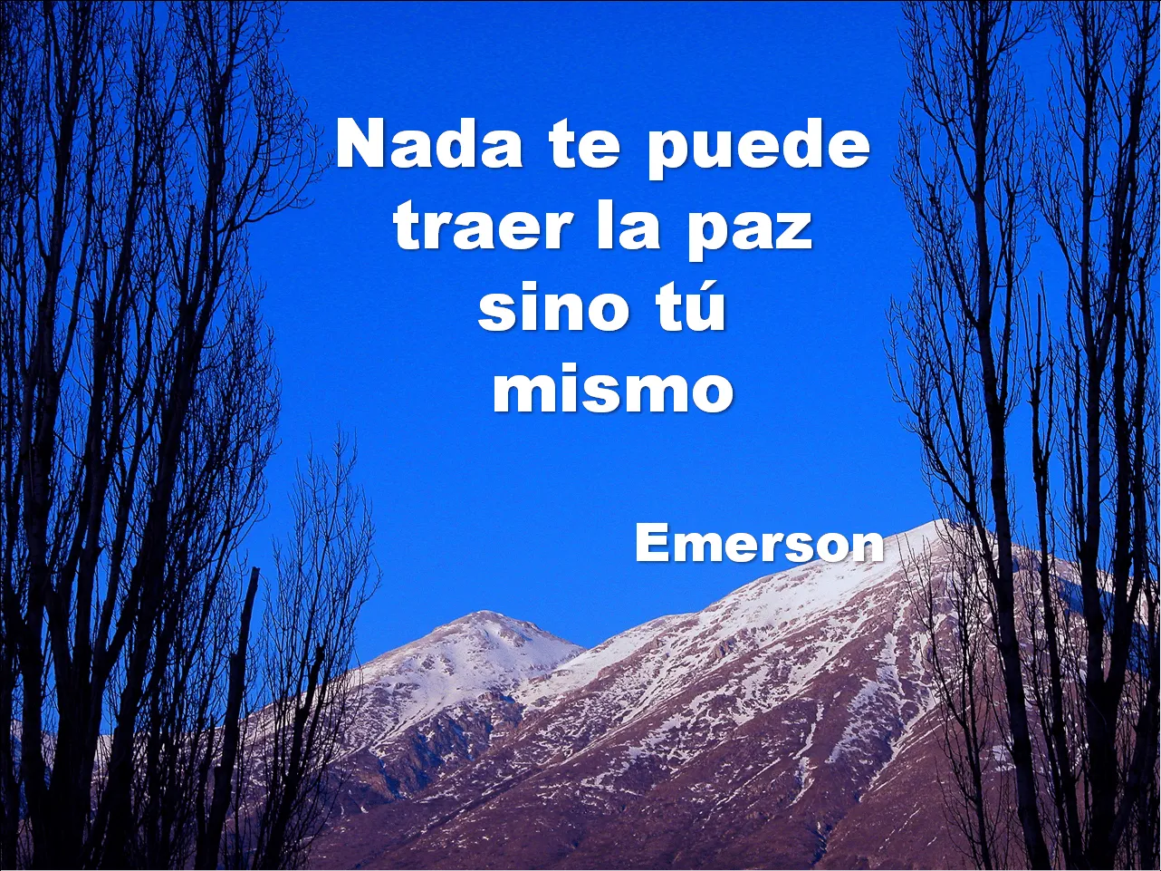 Lecciones para amar: Frase célebre sobre la paz de Emerson