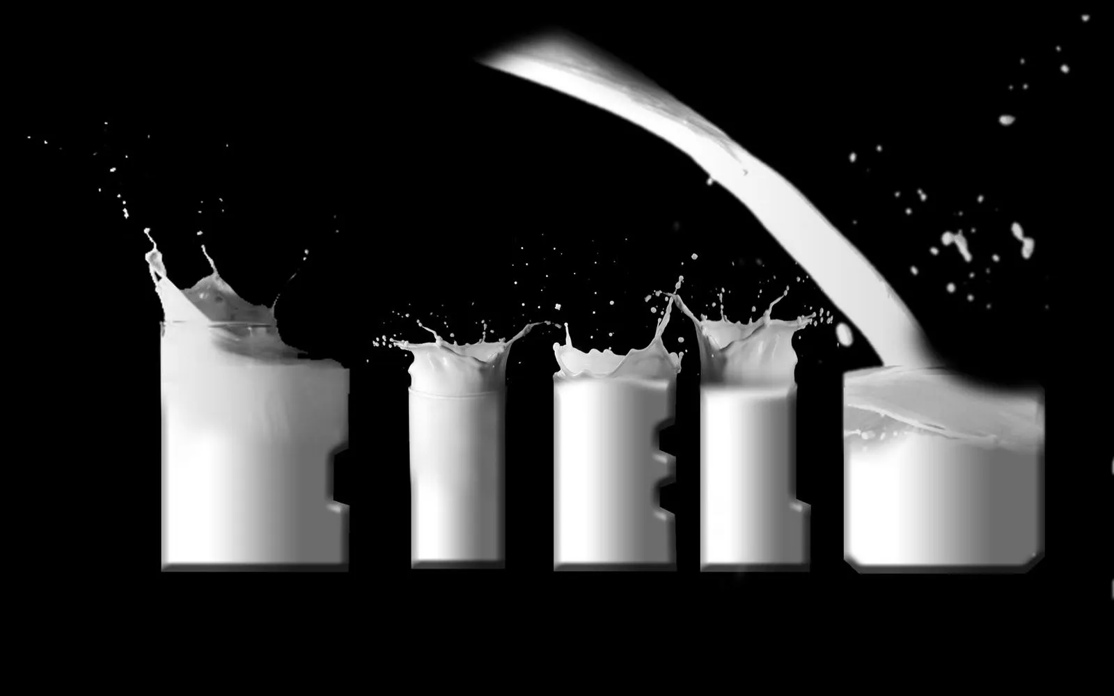 La Leche Impresionante Efecto Tipografía en Photoshop | Brown ...