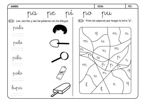 Lectoescritura actividades para imprimir - Imagui