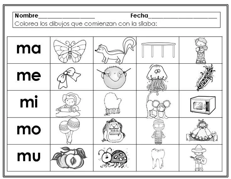 lectoescritura letra ma me mi mo mu - Buscar con Google | Mi ...