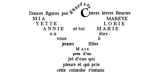 Taller de poesía. Caligramas.