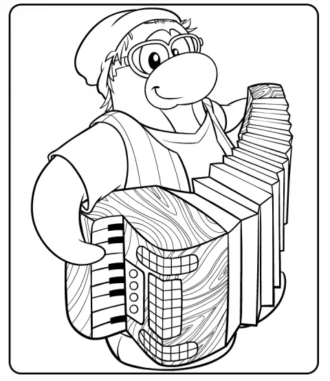 Legiso Penguin | Trucos de Club Penguin: ¡Nueva imagen para colorear!