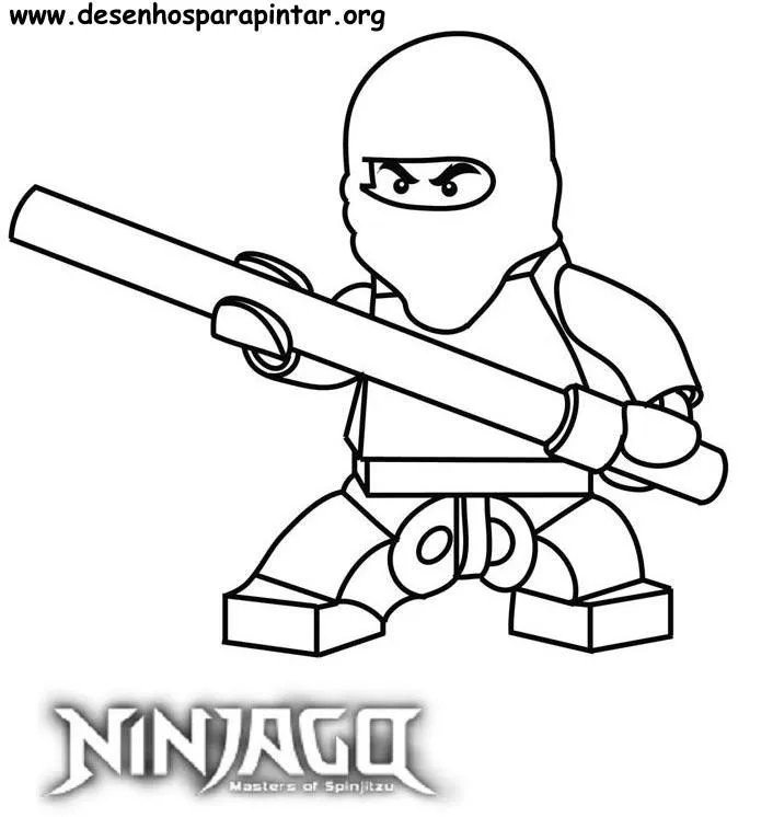 Lego NinjaGo – Desenhos para imprimir pintar e colorir » Desenhos ...