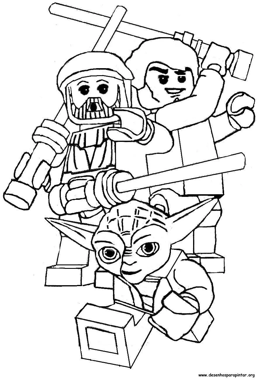 Lego Star Wars – desenhos para colorir, pintar e imprimir do Lego ...
