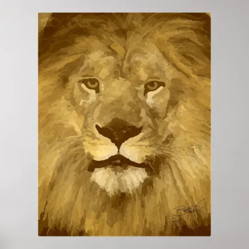 León (cara a cara) posters | Zazzle