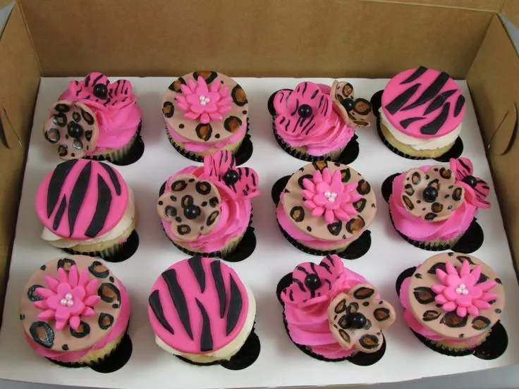 Leopard and Zebra Print Cupcakes! | Cupcakes! | Pinterest