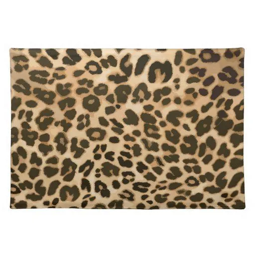 Leopard Print Background Place Mats from Zazzle.