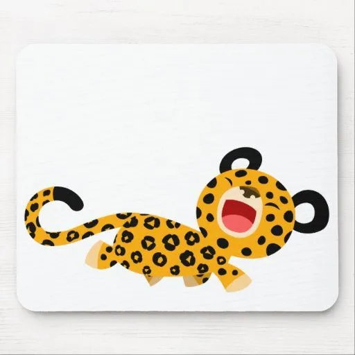 Leopardo gracioso Mousepad del dibujo animado lind Tapete De Raton ...