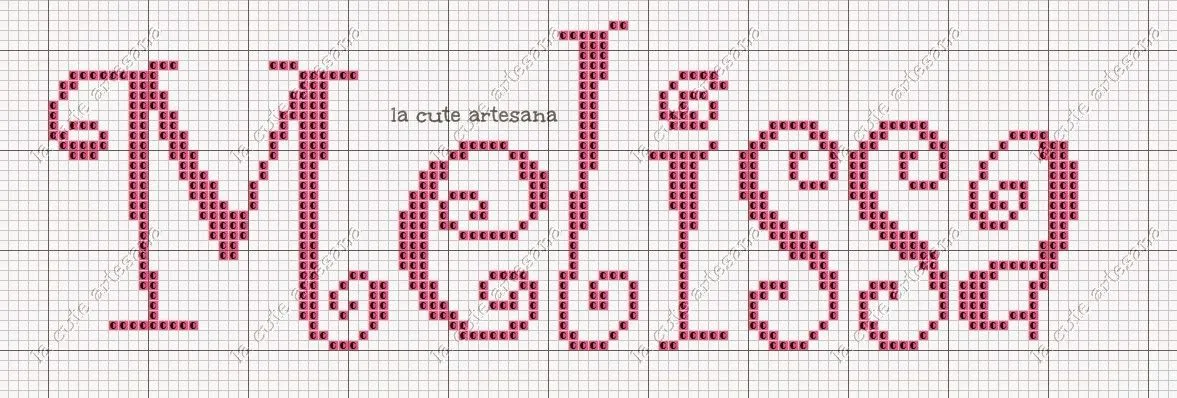 Letra curlz punto de cruz - Imagui